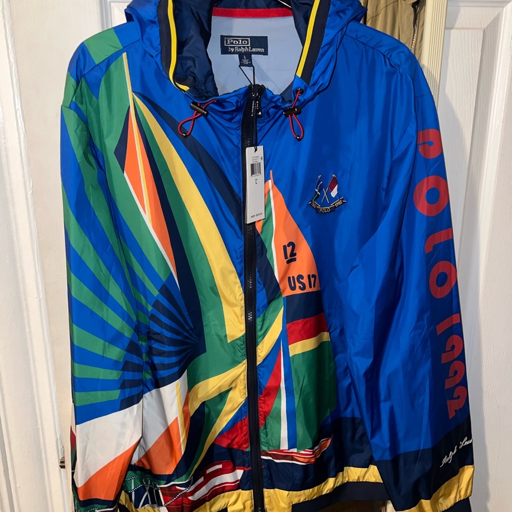 Polo Ralph Lauren men’s sailing jacket Sz L NWT 🔥